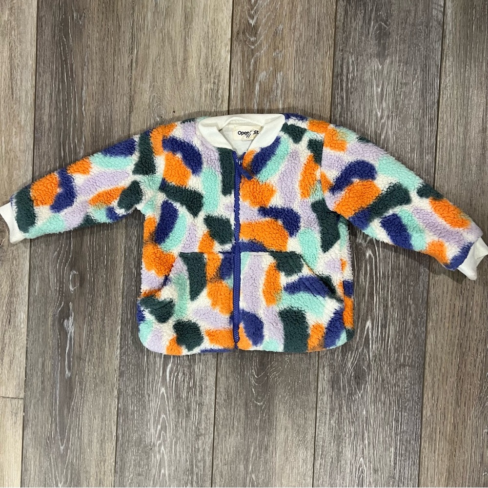 Open Edit Colorful Fleece Jacket 18M